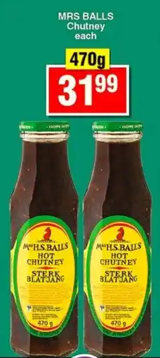 Choppies MRS BALLS Chutney offer