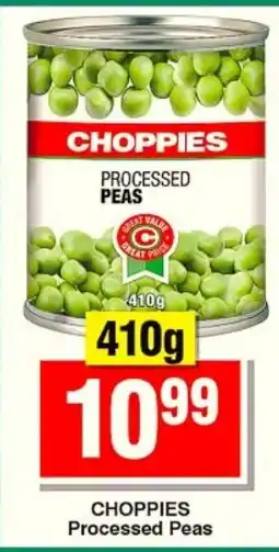 Choppies CHOPPIES Processed Peas offer