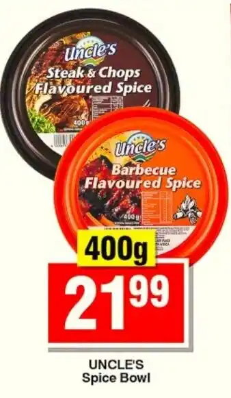 Choppies UNCLE'S Spice Bowl offer