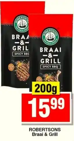 Choppies ROBERTSONS Braai & Grill offer