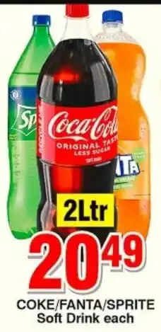 Choppies COKE/FANTA/Sprite Soft Drink offer