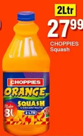 Choppies CHOPPIES ORANGE SQUASH offer