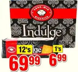 Choppies Casa Mia Indulge Biscuits offer