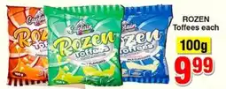 Choppies Captain Rozzen Toffees offer