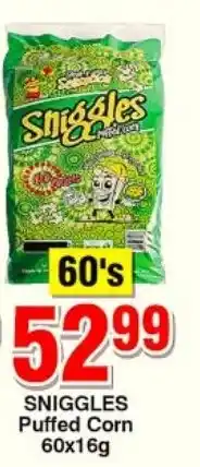 Choppies Sniggles Puffed Corn offer