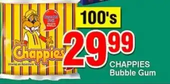 Choppies Chappies Bubble Gum offer