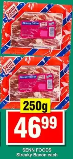 Choppies SENN FOODS Streaky Bacon offer