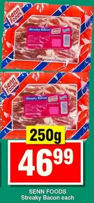 Choppies SENN FOODS Streaky Bacon offer