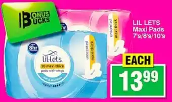 Choppies Lil Lets Maxi Pads offer