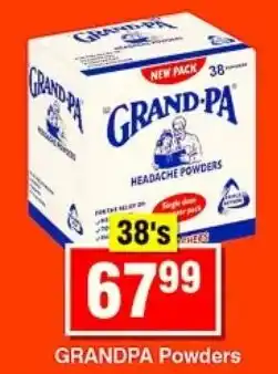 Choppies GRAND-PA Headache Powders offer