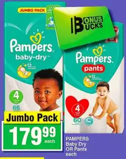 Choppies Pampers Baby Dry offer