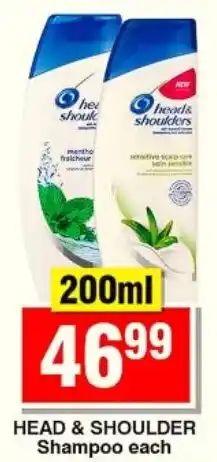 Choppies HEAD & SHOULDER Shampoo offer