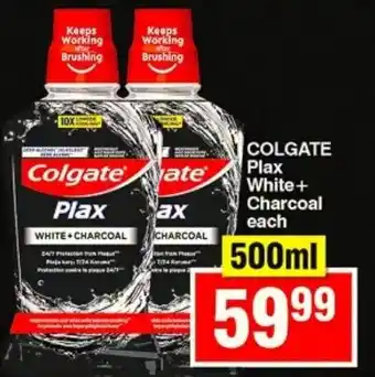 Choppies Colgate Plax White+ Charcoal offer