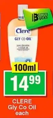 Choppies CLERE Gly Co Oil offer