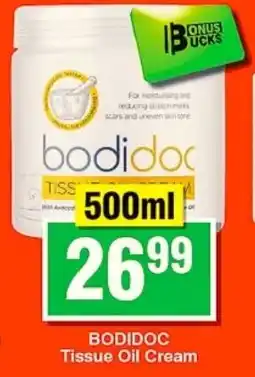 Choppies BODIDOC Tissue Oil Cream offer