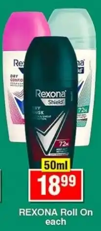 Choppies REXONA Roll On offer