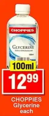 Choppies CHOPPIES Glycerine offer