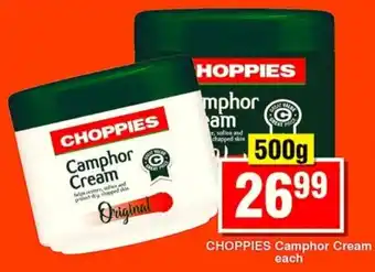 Choppies CHOPPIES Camphor Cream offer