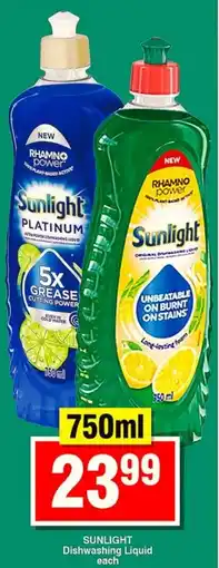 Choppies Sunlight Dishwashing Liquid offer