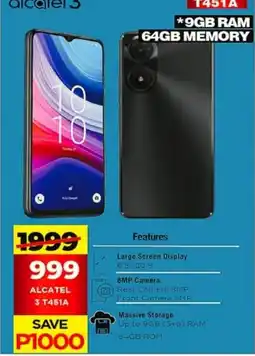 Choppies ALCATEL 3 T451A offer