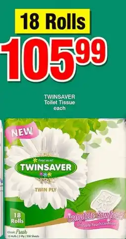 Choppies TWINSAYER Toilet Tissue offer