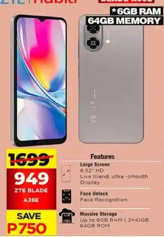 Choppies ZTE BLADE A35E offer