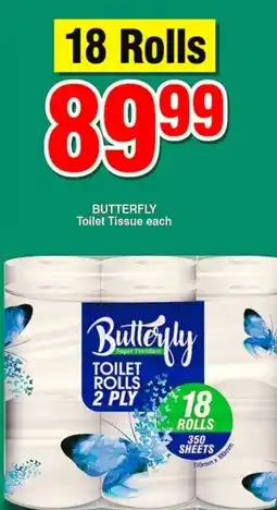 Choppies BUTTERFLY Toilet Tissue offer