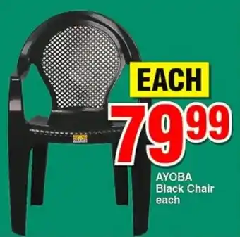 Choppies AYOBA Black Chair offer