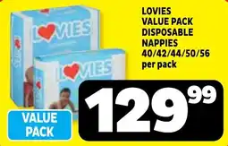 Usave Lovies Disposable Nappies offer