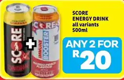 Usave SCORE ENERGY DRINK offer
