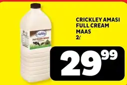 Usave Crickley Amasi Full Cream Maas offer