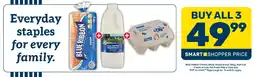 Pick n Pay Hypermarket Blue Ribbon Classic White Sliced Bread, PnP Full Cream or Low Fat Fresh Milk and PnP no name Eggs Large offer