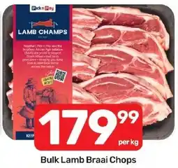 Pick n Pay Hypermarket Lamb Champs Bulk Lamb Braai Chops offer