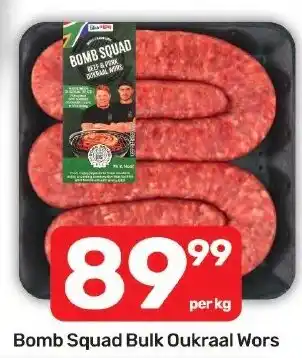 Pick n Pay Hypermarket Bomb Squad Bulk Oukraal Wors offer