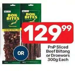 Pick n Pay Hypermarket BOK BITES Sliced Beef Biltong offer