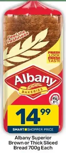 Pick n Pay Hypermarket Albany Superior Brown or Thick Sliced Bread offer