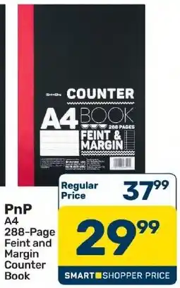 Pick n Pay Hypermarket PnP A4 288-Page Feint and Margin Counter Book offer