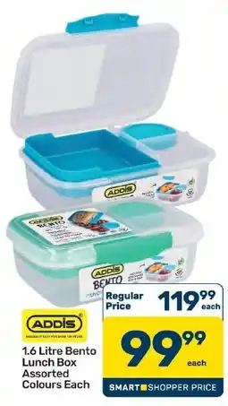 Pick n Pay Hypermarket Addis 1.6 Litre Bento Lunch Box Assorted offer