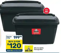 Pick n Pay Hypermarket BIG JIM 30 Litre Delta Storage Box offer
