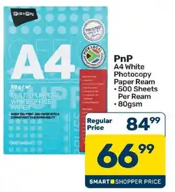 Pick n Pay Hypermarket PnP A4 White Photocopy Paper Ream offer