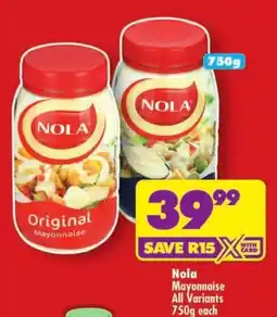 Shoprite Nola Mayonnaise offer