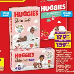 Shoprite Huggies Dry Comfort Jumbo Pack offer
