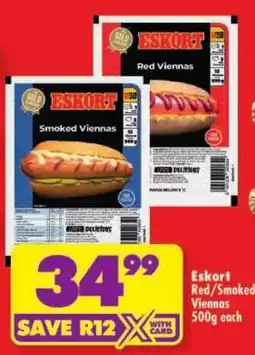 Shoprite Eskort Smoked Viennas offer