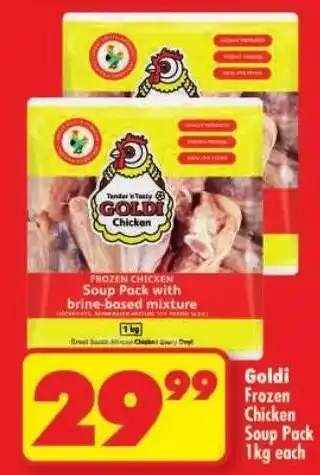 Shoprite Goldi Chicken Frozen Chicken Soup Pack offer