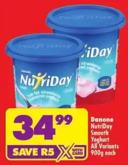 Shoprite Danone NutriDay Smooth Yoghurt offer
