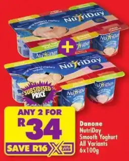 Shoprite Danone NutriDay Smooth Yoghurt offer