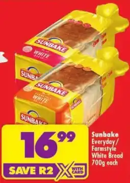 Shoprite Sunbake Everyday White Bread offer