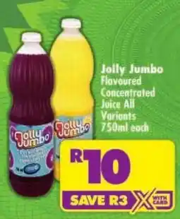 Shoprite Jolly Jumbo Flavoured Concentrated Juice offer