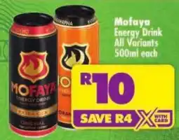 Shoprite Mofaya Energy Drink offer