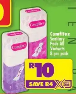 Shoprite Comfitex Sanitary Pads offer